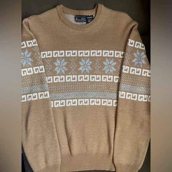 Andrew St John Women's Snowflake Holiday Pullover Sweater Vintage Size Medium - Picture 1 of 9